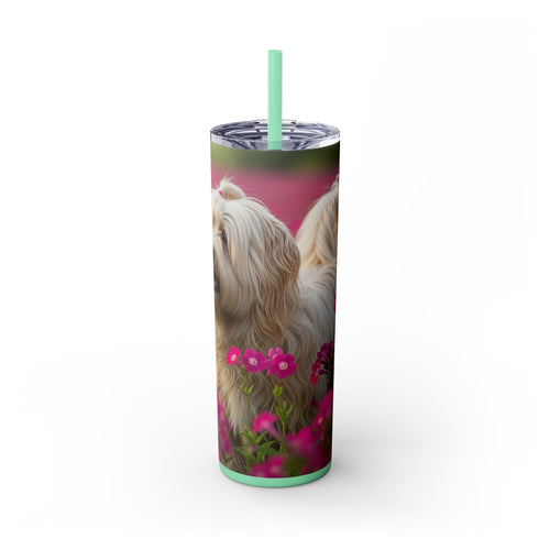 Skinny Tumbler with Straw – 20 oz Stainless Steel Cup