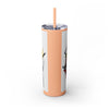 Skinny Tumbler with Straw – 20 oz Stainless Steel Cup