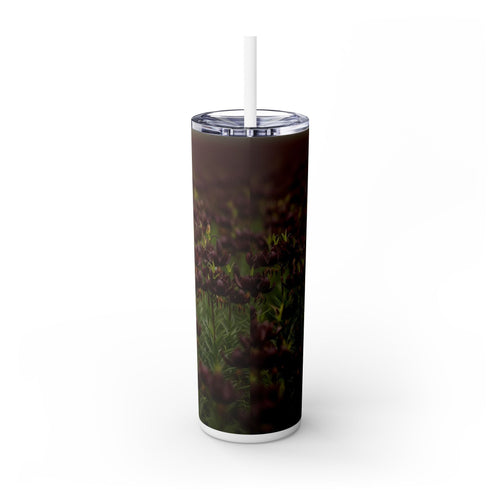 Skinny Tumbler with Straw – 20 oz Stainless Steel Cup