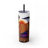 Skinny Tumbler with Straw – 20 oz Stainless Steel Cup