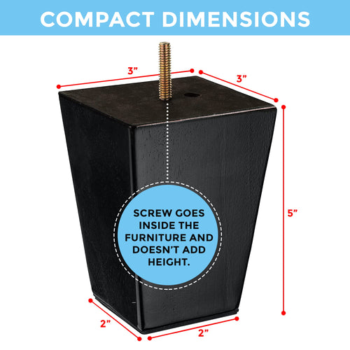 Premium Hardwood Furniture Leg Replacement