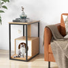 Modern Cat End Table with Scratching Post