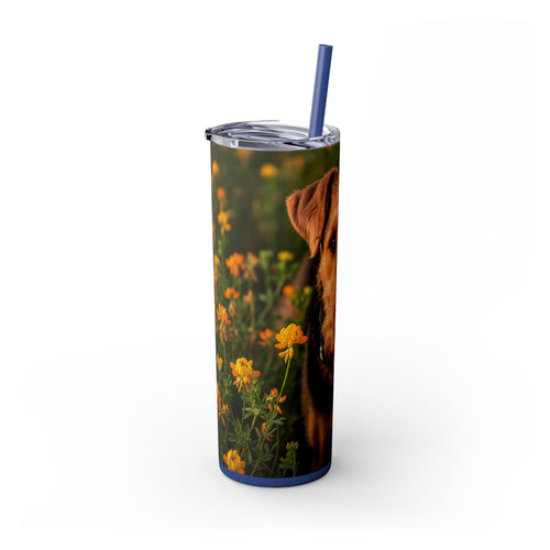 Skinny Tumbler with Straw – 20 oz Stainless Steel Cup