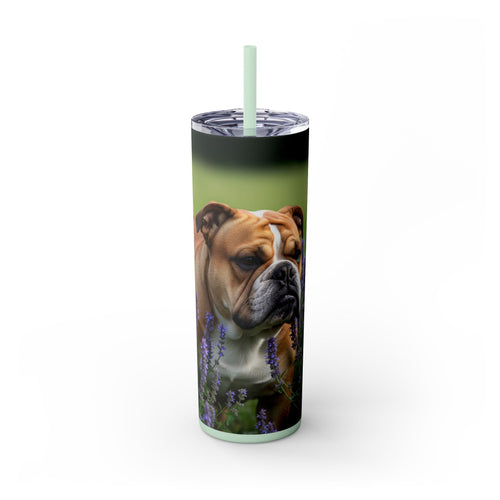 Skinny Tumbler with Straw – 20 oz Stainless Steel Cup