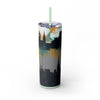 Skinny Tumbler with Straw – 20 oz Stainless Steel Cup
