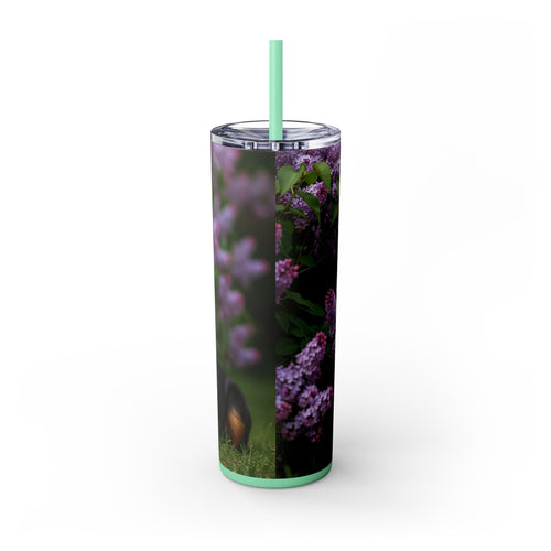 Skinny Tumbler with Straw – 20 oz Stainless Steel Cup