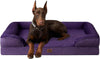 EHEYCIGA Orthopedic Dog Beds for Extra Large Dogs 44x32Inch, Waterproof Memory Foam XL Pet Bed with Sides, Non-Slip and Egg-Crate Foam Big Dog Couch Bed with Washable Removable Cover, Grey
