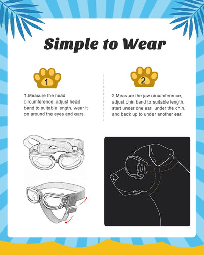 Dog goggle cute style 4 colors
