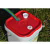 RentACoop 2 Gallon BPA-Free Plastic Bucket Chicken Waterer Set with 4 Horizontal Nipples - Corner Placement 2025 Version