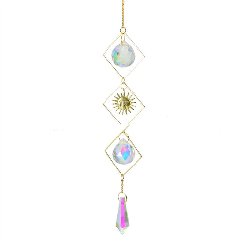 Garden Crystal Pendant Moon Star Sun Catcher New Product
