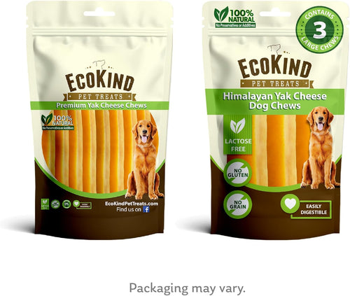 Long-Lasting Gold Yak Chews for Large Dogs