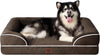 EHEYCIGA Orthopedic Dog Beds for Extra Large Dogs 44x32Inch, Waterproof Memory Foam XL Pet Bed with Sides, Non-Slip and Egg-Crate Foam Big Dog Couch Bed with Washable Removable Cover, Grey