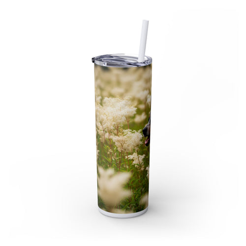 Skinny Tumbler with Straw – 20 oz Stainless Steel Cup