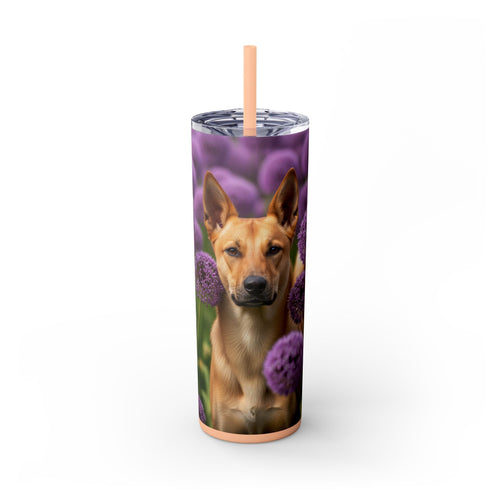 Skinny Tumbler with Straw – 20 oz Stainless Steel Cup