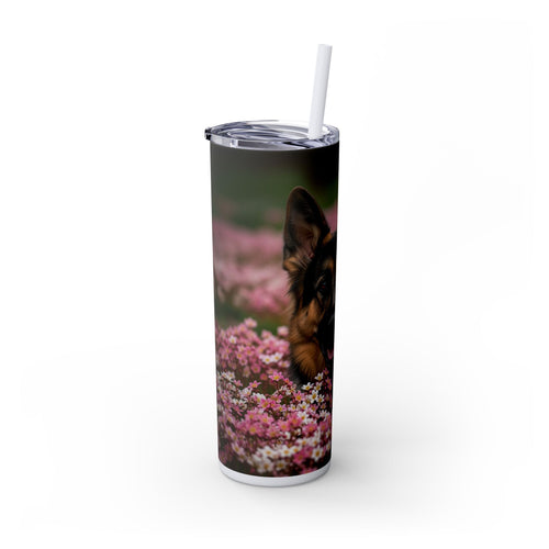 Skinny Tumbler with Straw – 20 oz Stainless Steel Cup
