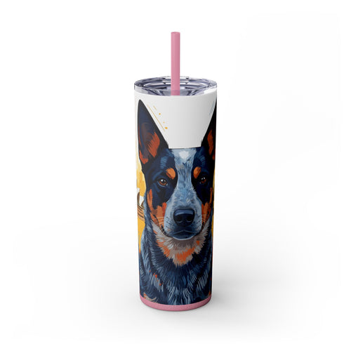 Skinny Tumbler with Straw – 20 oz Stainless Steel Cup
