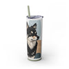 Skinny Tumbler with Straw – 20 oz Stainless Steel Cup