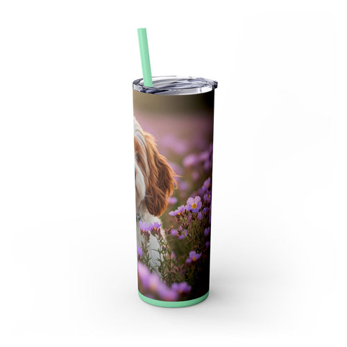 Skinny Tumbler with Straw – 20 oz Stainless Steel Cup