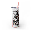 Skinny Tumbler with Straw – 20 oz Stainless Steel Cup