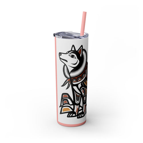 Skinny Tumbler with Straw – 20 oz Stainless Steel Cup