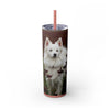 Skinny Tumbler with Straw – 20 oz Stainless Steel Cup
