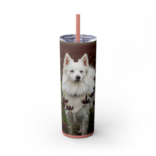 Skinny Tumbler with Straw – 20 oz Stainless Steel Cup
