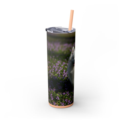 Skinny Tumbler with Straw – 20 oz Stainless Steel Cup