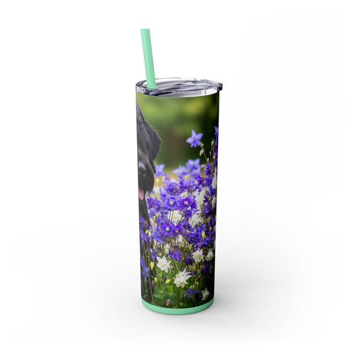 Skinny Tumbler with Straw – 20 oz Stainless Steel Cup