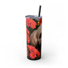 Skinny Tumbler with Straw – 20 oz Stainless Steel Cup