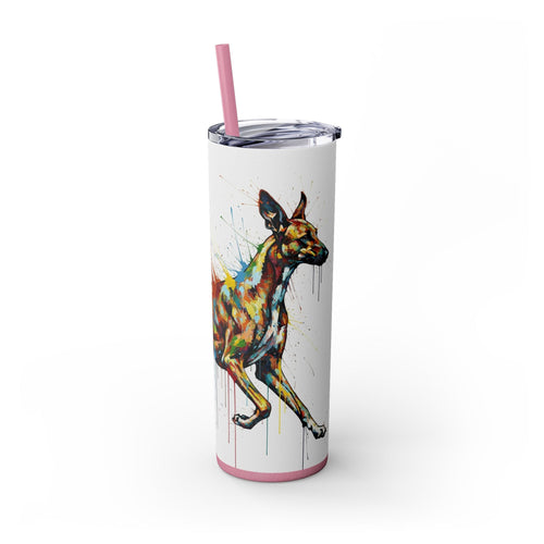 Skinny Tumbler with Straw – 20 oz Stainless Steel Cup
