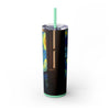 Skinny Tumbler with Straw – 20 oz Stainless Steel Cup