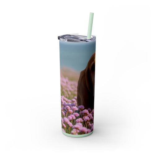Skinny Tumbler with Straw – 20 oz Stainless Steel Cup