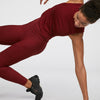 Seamless striped slot yoga clothing suit