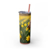Skinny Tumbler with Straw – 20 oz Stainless Steel Cup