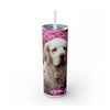 Skinny Tumbler with Straw – 20 oz Stainless Steel Cup