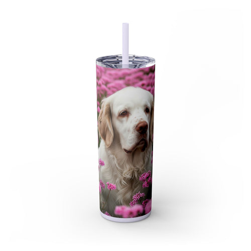 Skinny Tumbler with Straw – 20 oz Stainless Steel Cup