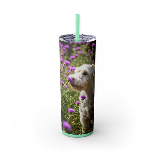Skinny Tumbler with Straw – 20 oz Stainless Steel Cup