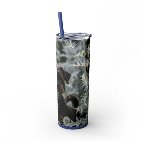 Skinny Tumbler with Straw – 20 oz Stainless Steel Cup
