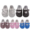 18 Inch American Girl Doll Shoes Solid Color Bow Shoes