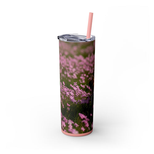 Skinny Tumbler with Straw – 20 oz Stainless Steel Cup