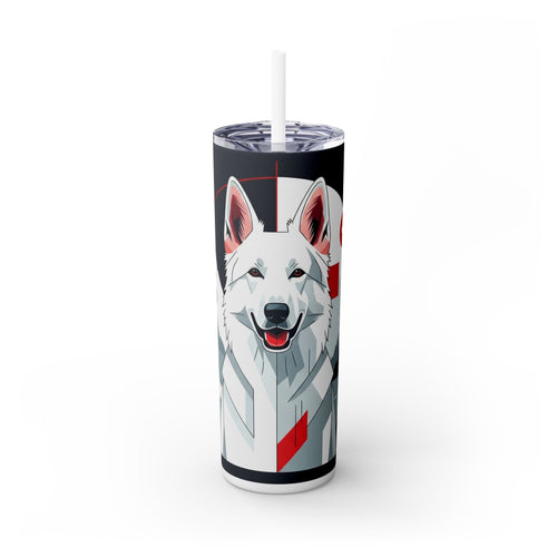 Skinny Tumbler with Straw – 20 oz Stainless Steel Cup