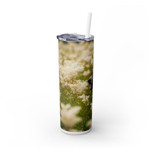 Skinny Tumbler with Straw – 20 oz Stainless Steel Cup