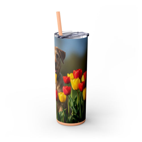 Skinny Tumbler with Straw – 20 oz Stainless Steel Cup