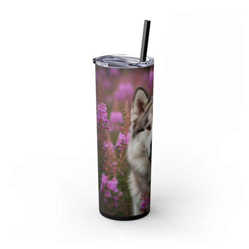Skinny Tumbler with Straw – 20 oz Stainless Steel Cup