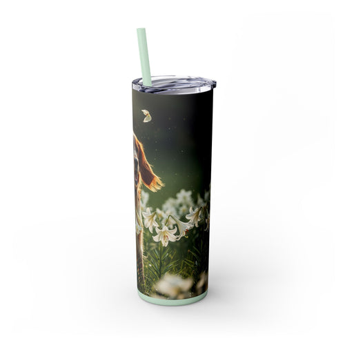 Skinny Tumbler with Straw – 20 oz Stainless Steel Cup