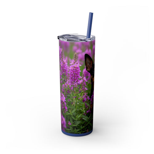 Skinny Tumbler with Straw – 20 oz Stainless Steel Cup