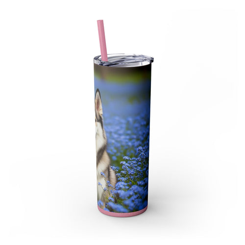 Skinny Tumbler with Straw – 20 oz Stainless Steel Cup