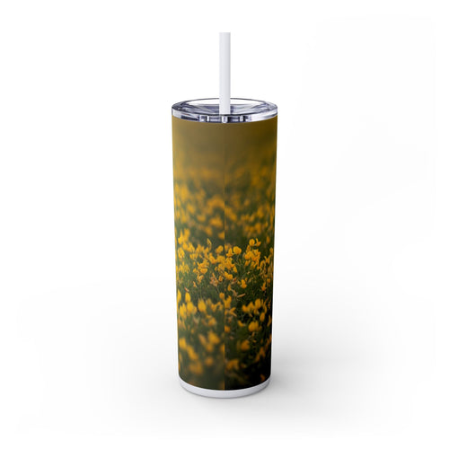 Skinny Tumbler with Straw – 20 oz Stainless Steel Cup