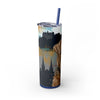 Skinny Tumbler with Straw – 20 oz Stainless Steel Cup