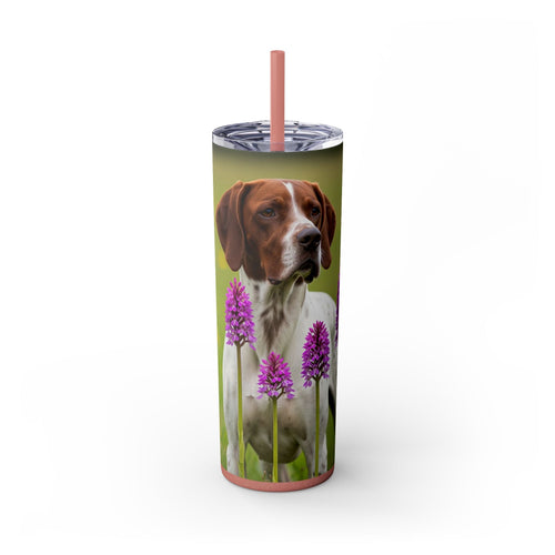 Skinny Tumbler with Straw – 20 oz Stainless Steel Cup